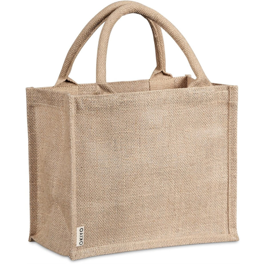 Okiyo Miyag Midi Jute Gift Bag Natural
